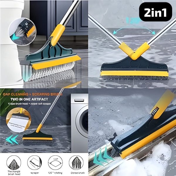 2 In 1 Floor Cleaning Brush Bathroom Tile Windows Floor Cleaning Brush