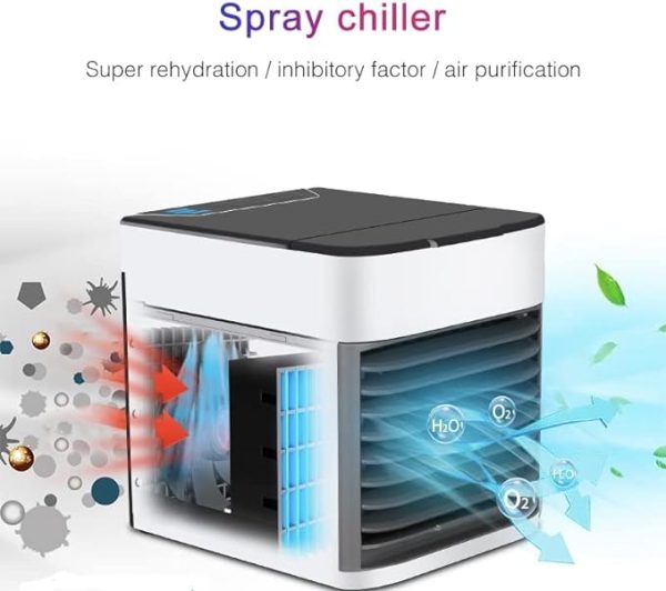 Air Ultra Portable Home Air Cooler | Portable Personal Air Conditioner,2x Cooling Power With Night Light Add Ice Cubes For Special Cooling