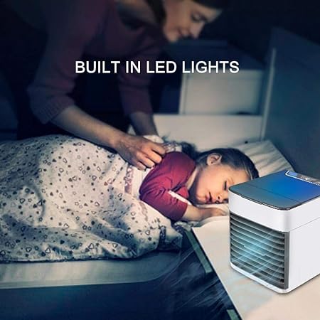 Air Ultra Portable Home Air Cooler | Portable Personal Air Conditioner,2x Cooling Power With Night Light Add Ice Cubes For Special Cooling