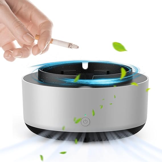 2-in-1 Air Purifier Quiet Ashtray, Ashtray