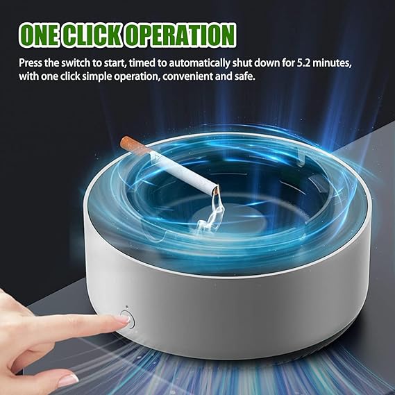 2-in-1 Air Purifier Quiet Ashtray, Ashtray