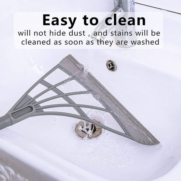 Washroom And Kitchen Wiper With Rubber Squeegee
