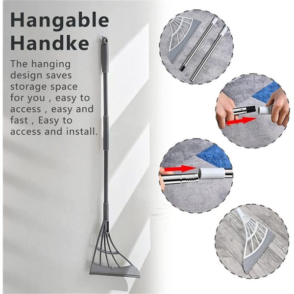 Washroom And Kitchen Wiper With Rubber Squeegee