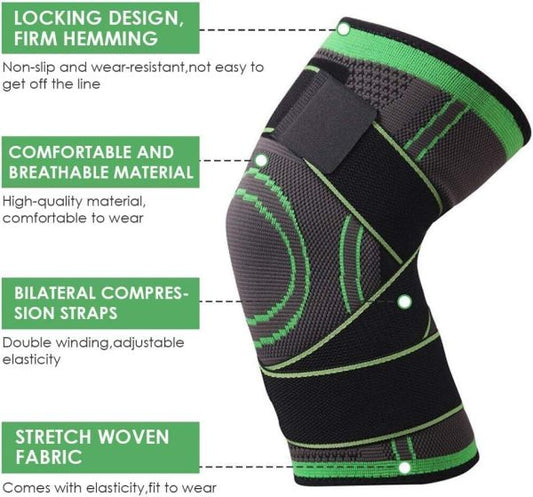 Knee Support Band For Pressure Weaving With 3d Weave Protection