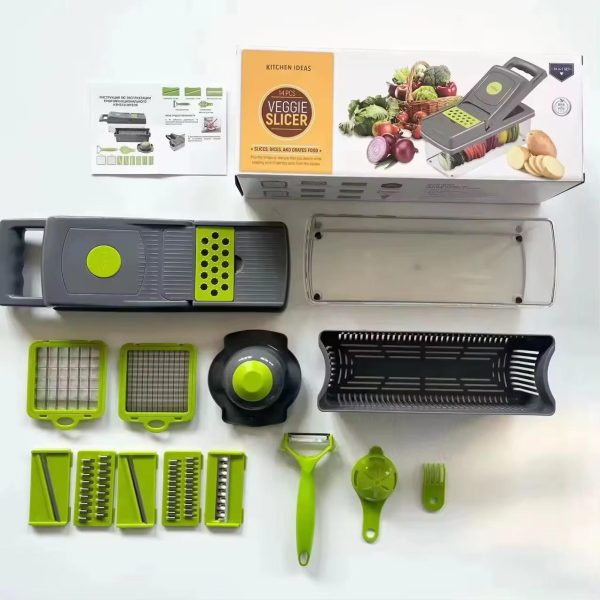 Cutter Shredders Slicer With Basket Fruit Potato Chopper Carrot Grater
