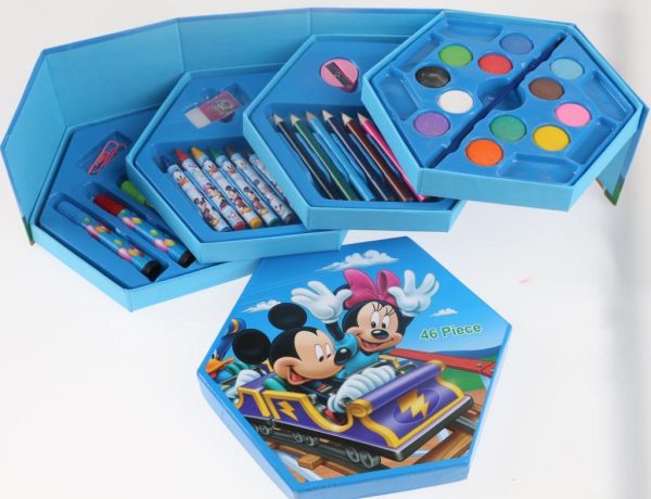 46 Pcs Painting Colour Kit For Kids, Fun Disn